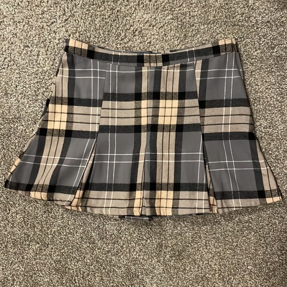 indigo rising Dresses & Skirts - Blue plaid mini skirt NWOT